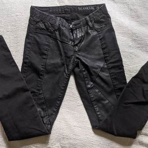 Blank Black Pleather NYC Jeans